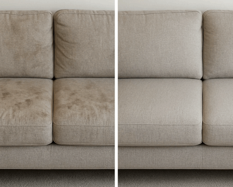 Clean Sofa in cozy living room