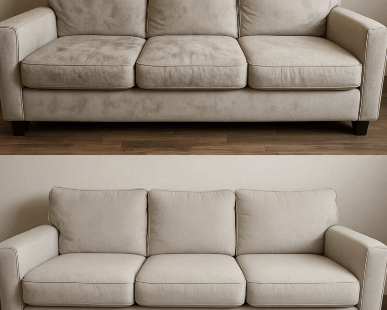 Clean Sofa in cozy living room